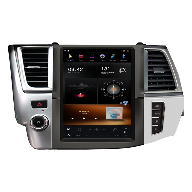 Qualcomm Octa Core Car Radio Player Android11 ​​Untuk Toyota Highlander 2014-2021