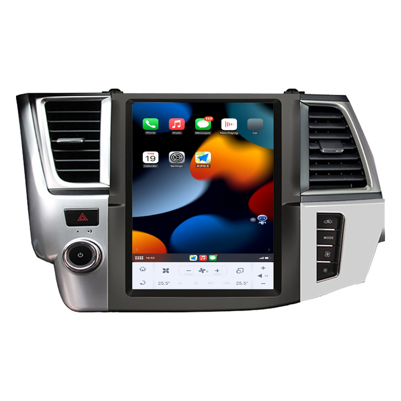 Qualcomm Octa Core Car Radio Player Android11 ​​Untuk Toyota Highlander 2014-2021