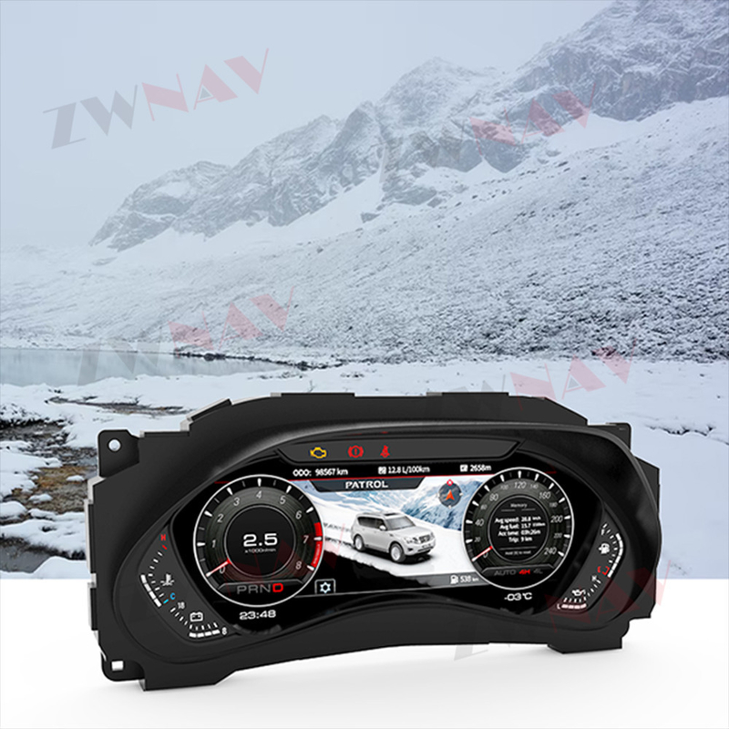 Panel Instrumen LCD Mobil Nissan Patrol Y62 Untuk Speedometer Digital Cluster