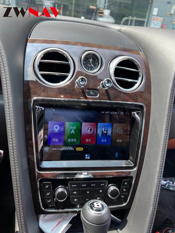 Android 11 Auto GPS Navigasi Head Unit Carplay Tesla 128GB Untuk Bentley
