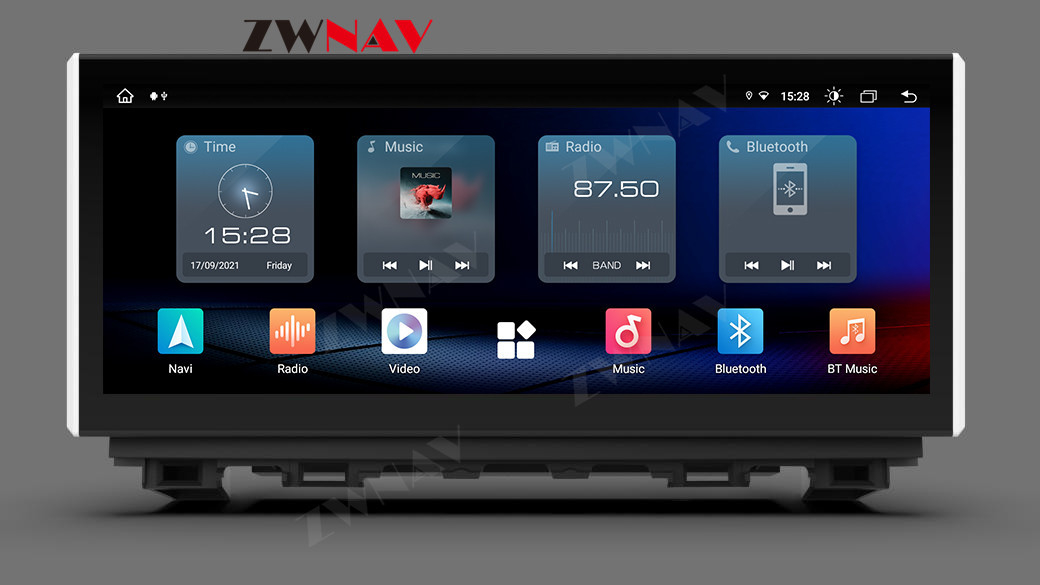 Layar Sentuh Radio Mobil Android 12.3 inci Dengan Carplay Untuk Mazda Atez 2013-2016