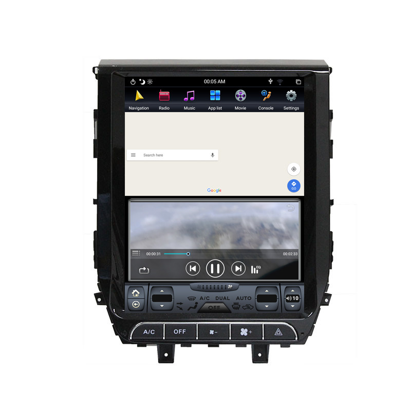 Layar Sentuh Radio Mobil Head Unit Android Tesla 128G 12.1inch Multimedia