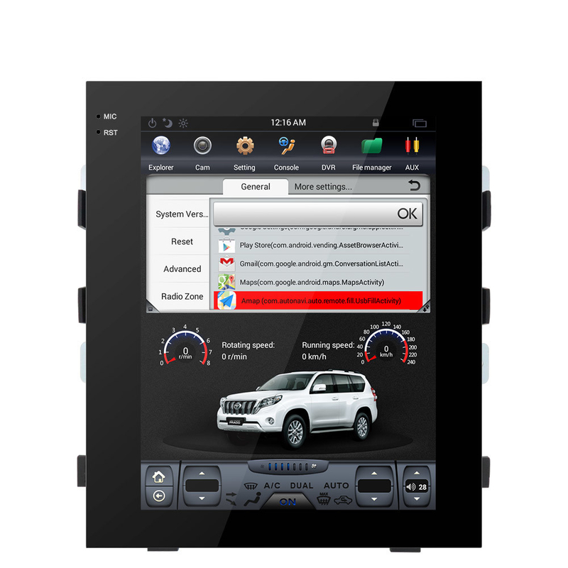 Pemutar DVD Stereo Mobil Porsche Macan 1 Din Android Head Unit 128GB DC 12V