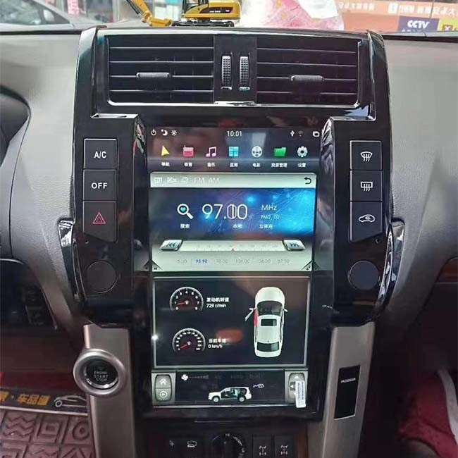 NXP6686 Toyota Prado Head Unit Single Din Android Car Stereo 13.6 inci