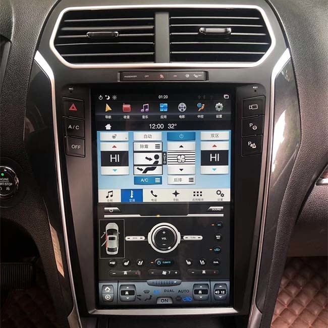 1280x720 Tesla Style Px6 Android Head Unit Stereo Mobil Double Din Dengan Sat Nav