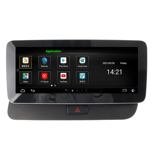 128GB Q5 AUDI Carplay Android Auto GPS Map Sistem Navigasi Otomotif 10,25 Inci