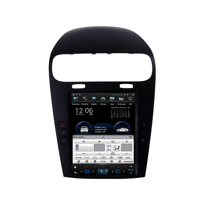 9.7 Inch 64G Coolway Dodge Head Unit Layar Sentuh Stereo Mobil Dengan Bluetooth