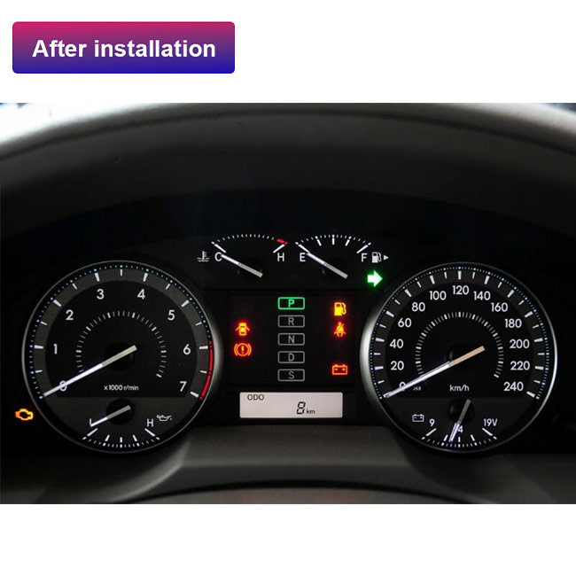 Penggantian Panel Instrumen LCD Mobil Toyota Land Cruiser 12,3 Inch Android 9