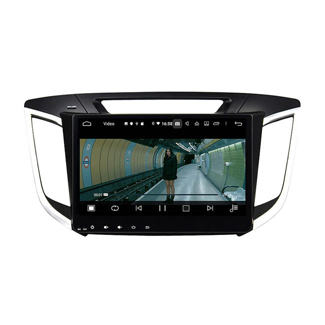 BT5.0 IX25 Hyundai Head Unit Sistem Navigasi Mobil Android 9 single din