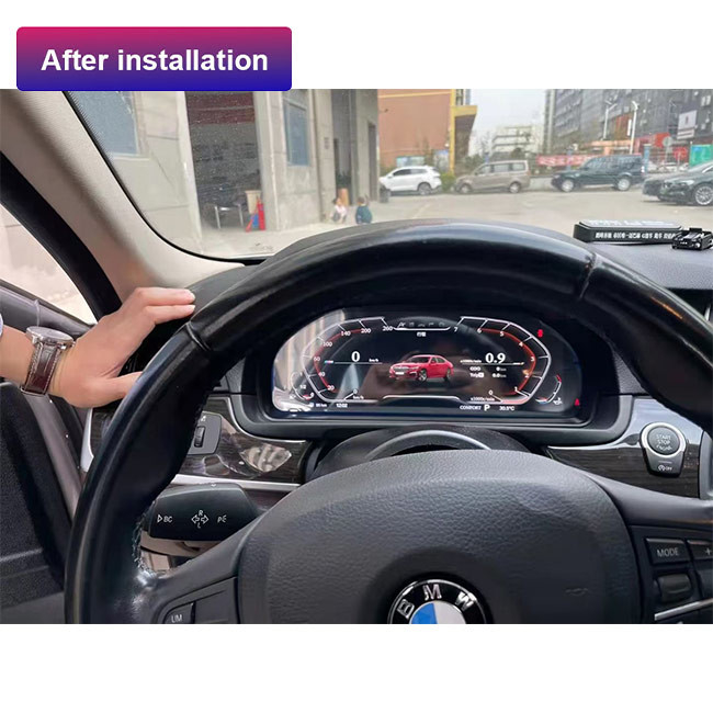 Tampilan Dashboard Digital BMW Linux Untuk Unit Cluster Instrumen LCD Mobil BMW